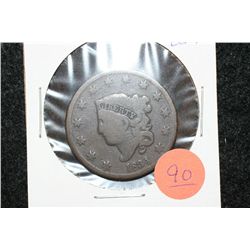 1834 Lrg One Cent