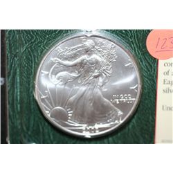2002 Silver Eagle $1, UNC
