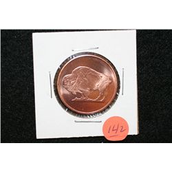 2011 Buffalo Copper Round, .999 fine 1/4 oz.