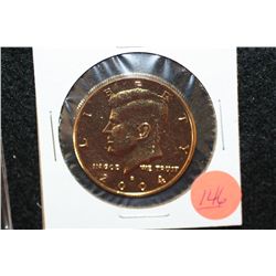 2004-D Kennedy half dollar, CLAD gold