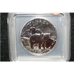 2011 Canada $5, .999 fine 1 oz. Bear coin, ICG graded MS66