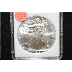 2012 Silver Eagle $1, MCPCG graded MS70