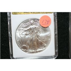 2012 Silver Eagle $1, MCPCG graded MS70