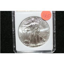 2012 Silver Eagle $1, MCPCG graded MS70