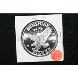 1992 Sunshine Silver Mining, .999 fine 1 oz.