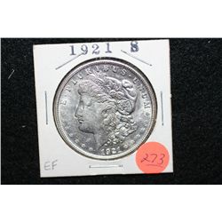 1921-S Silver Morgan $1, EF