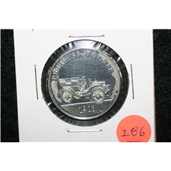 1903 Peerless Tourer collectible car round, 5 gram .925