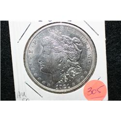 1921-D Silver Morgan $1, AU50