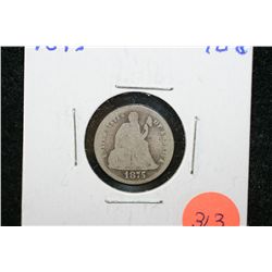 1875 Seated Liberty dime