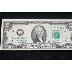 2003 US Federal Reserve Note $2, UNC