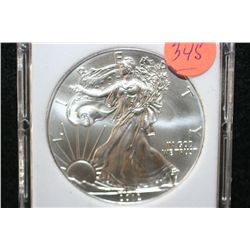 2012 Silver Eagle $1, MCPCG graded MS70