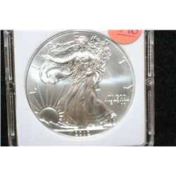2012 Silver Eagle $1, MCPCG graded MS70