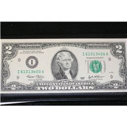 2003 US Federal Reserve Note $2, UNC