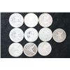 Image 2 : 1881-S, 1883-S, 1897-O (2), 1900-O, 1904, 1921-S (3) & (1) unreadable date Silver Morgan $1, lot of