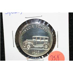 1925 Velie Sedan collectible car round, 5 gram .925