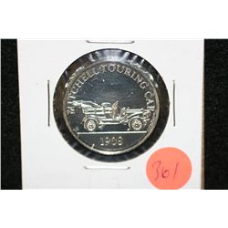 1908 Mitchell Tourning Car collectible car round, 5 gram .925