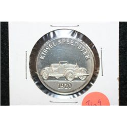 1920 Kissel Speedster collectible car round, 5 gram .925