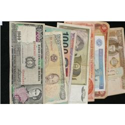 Foreign Bank Note, various dates, conditions & denominations, lot of 10