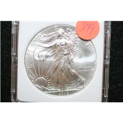 2012 Silver Eagle $1, MCPCG graded MS70