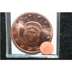 2011 Statue of Liberty Copper Round, .999 fine 1 oz.