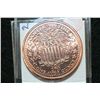 Image 2 : 2011 Statue of Liberty Copper Round, .999 fine 1 oz.
