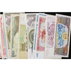 Foreign Bank Note, various dates, conditions & denominations, lot of 15