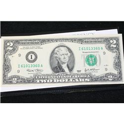 2003 US Federal Reserve Note $2, UNC