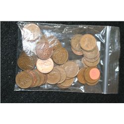 Canada One Cent, various dates & conditions, lot of 50