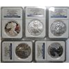 Image 2 : 2011 American Eagle 25th anniv 5 coin set