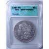 Image 1 : 1893CC  Morgan $  ICG40 cleaned  XF GS bid = $1100.00