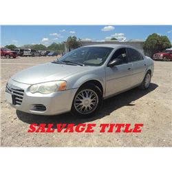 2004 - CHRYSLER SEBRING ***SALVAGE TITLE***