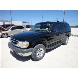 2000	FORD	EXPLORER	5% BUYER'S PREMIUM ADDED TO PURCHASE PRICE OF VEHICLE.