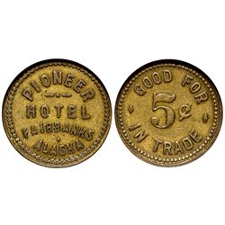 AK - Fairbanks,c1934 - Pioneer Hotel Token
