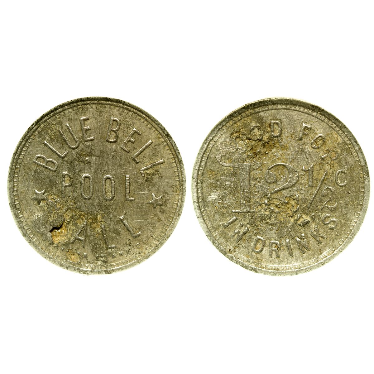 AZ - Bluebell,Yavapai County - c1900-20 - Bluebell Pool Hall Token