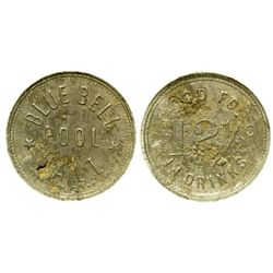 AZ - Bluebell,Yavapai County - c1900-20 - Bluebell Pool Hall Token