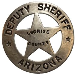 AZ - Cochise County,c1880 - Deputy Sheriff Badge
