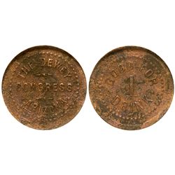 AZ - Congress,Yavapai County - c1912 - Dewey Token