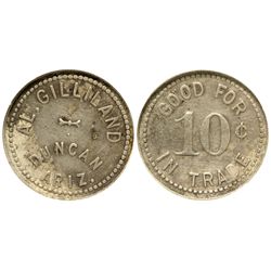 AZ - Duncan,Greenlee County - c1913-1923 - Duncan Token