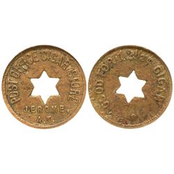 AZ - Jerome,Yavapai County - c1907-1915 - Post Office Cigar Store Token
