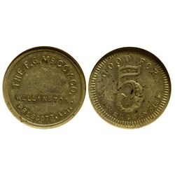 AZ - Prescott,Yavapai County - c1896 - Prescott Token~Territorial~