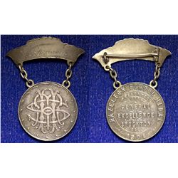 CA - Stockton,San Joaquin County - 1894 - Hazelton School Medal