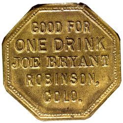 CO - Robinson,c1885 - Joe Bryant Token