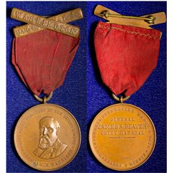 DC - Washington,March 4th, 1889 - Harrison & Morton Inaugural Ceremonies Badge