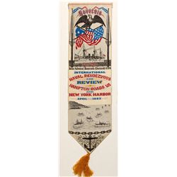 NY - 1893 - Naval Souvenir Ribbon