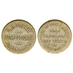OR - Albany,Linn County - c1910 - M.G. Turner Confectioner Token