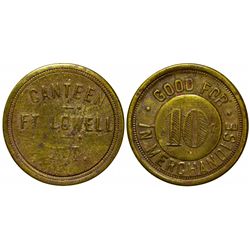AZ, Fort Lowell - Pima - Canteen Token *Territorial*