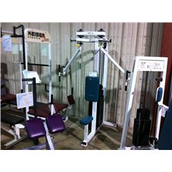 WHITE APEX WEIGHTED PEC DEC MACHINE