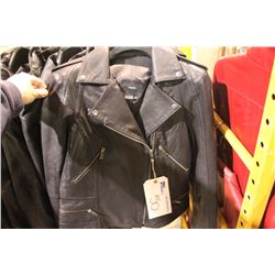 IDENTIFY STYLE E195 BLACK LEATHER JACKET SIZE 4