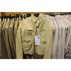 IDENTIFY CREAM ANTIK STYLE LEATHER JACKET SIZE 4