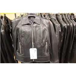 IDENTIFY STYLE P983 BLACK LEATHER JACKET SIZE 4